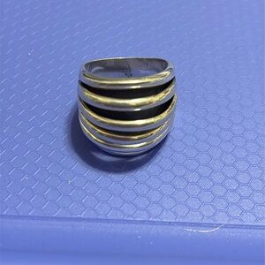 Jarvalez Ring Pleats Sterling Ring size 6.5-7